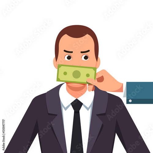 Lobbyist corruption concept