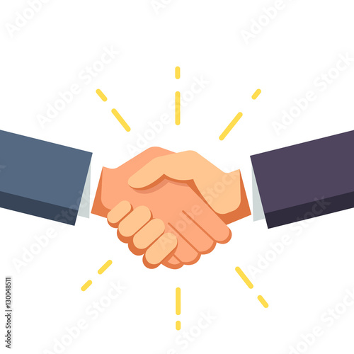 Business man shaking hands