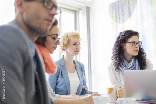 Creative businesspeople in meeting at office