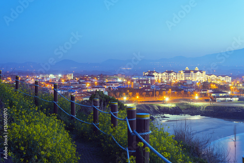 Coastal scenery at Gimnyeong Seongsegi beach resort, Jeju Island, South Korea photo