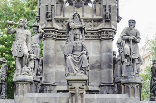 Kranner fountain in Park of National Awakening, by Josef Ondrej Kranner 1844-1846, Prague, Czech Republic photo