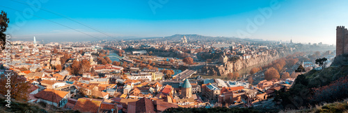 The Panoramic View Of Tbilisi, Georgia In autumn