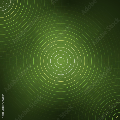 Abstract background with white circles on the dark blur background. Vector