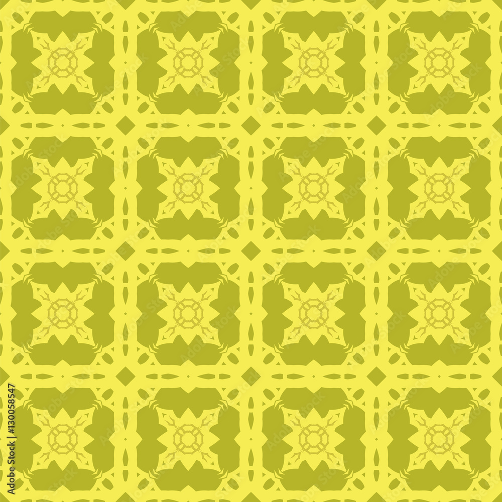 Yellow Ornamental Seamless Line Pattern. Endless Texture. Oriental Geometric Ornament Yellow Ornamental Seamless Line Pattern. Endless Texture. Oriental Geometric Ornament
