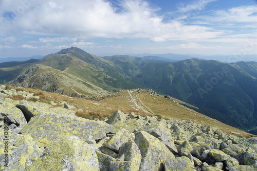 Dumbier Ridge dominated by Dumbier peak, 2043m, in Low Tatry, Nizke Tatry, Zilina region, Slovakia photo