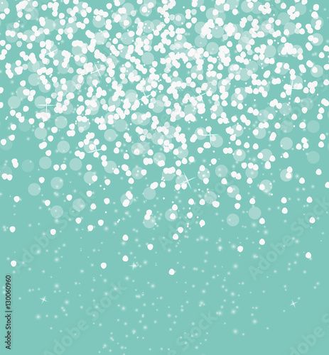 Snow on sky background Abstract Christmas and New Year. Vector 