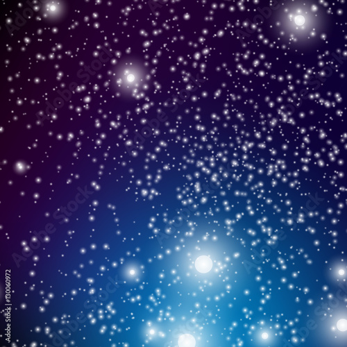 Background space, white stars, illustration