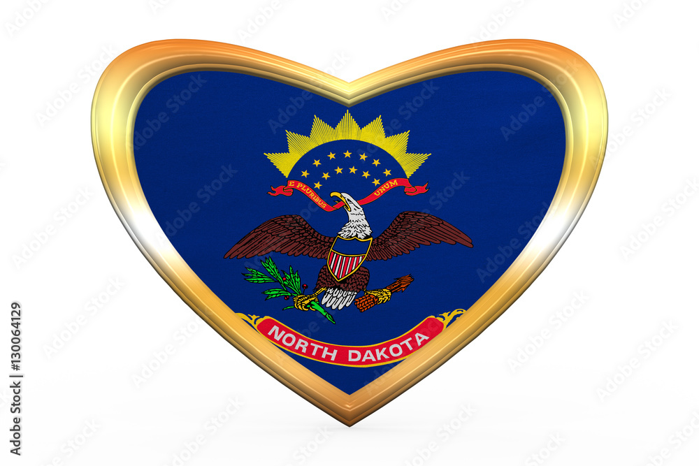 Flag of the US state of Wisconsin. American patriotic element. USA banner. United States of America symbol. Wisconsinite official flag on white. Heart shape golden frame fabric texture 3D illustration Flag of the US state of Wisconsin. American patriotic element. USA banner. United States of America symbol. Wisconsinite official flag on white. Heart shape golden frame fabric texture 3D illustration