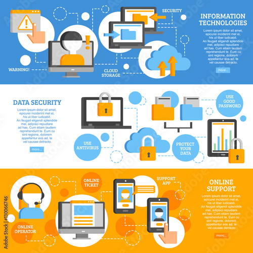 Information Technologies Horizontal Banners