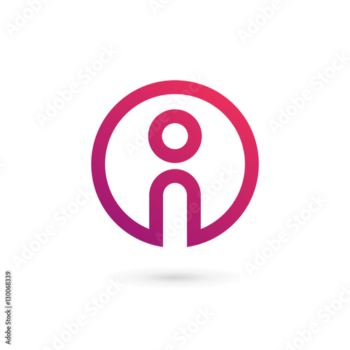 Letter I info logo icon design template elements