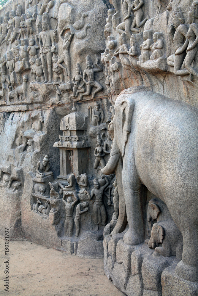 The descent of the Ganges,Mahabalipuram, India