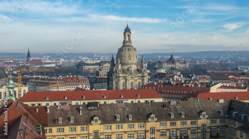 Dresdenpanorama von der Kreuzkirche