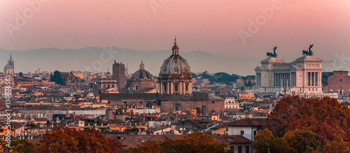 Rome Skyline at Sunset photo