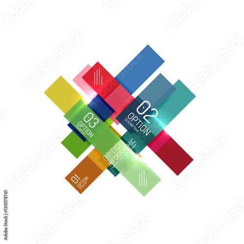 Free Download Geometric modern infographic options templates - GFXLoad
