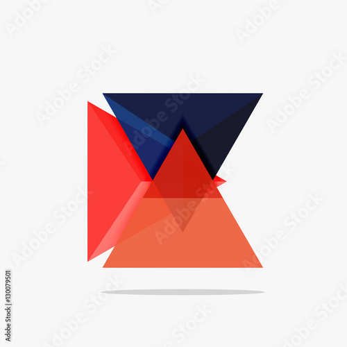 Blank triangle layout business template