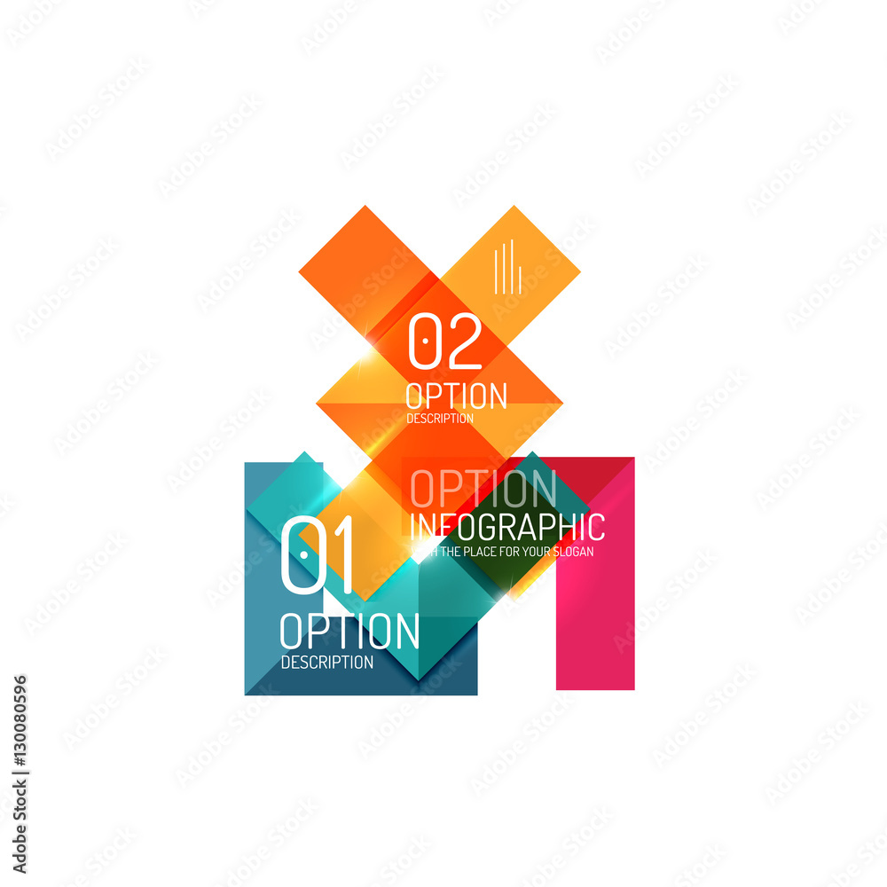 Creative paper geometric business infographic background templates Creative paper geometric business infographic background templates