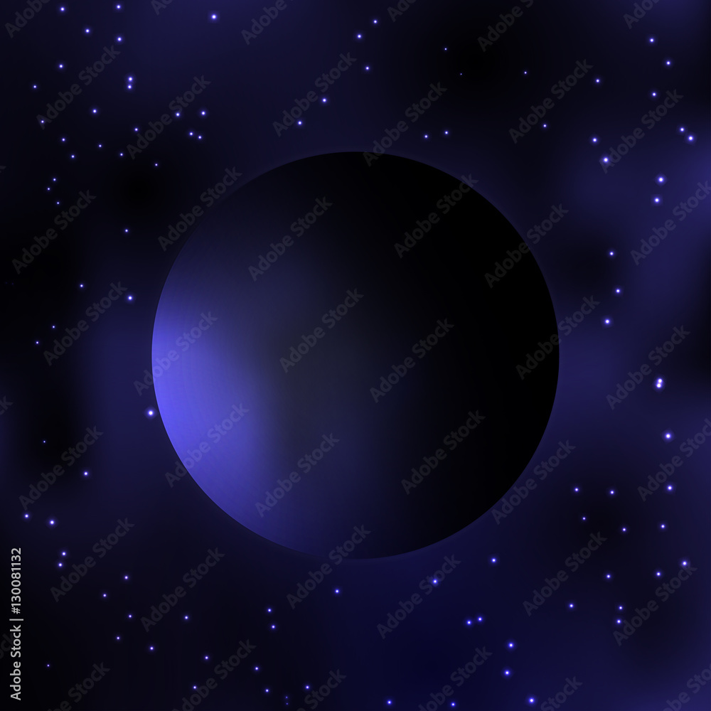 Obraz premium Galaxy. Dark planet. Milky way stars and star-dust in deep space cosmos. Stars of a planet and galaxy in a free space. A glorious, rich star forming nebula.