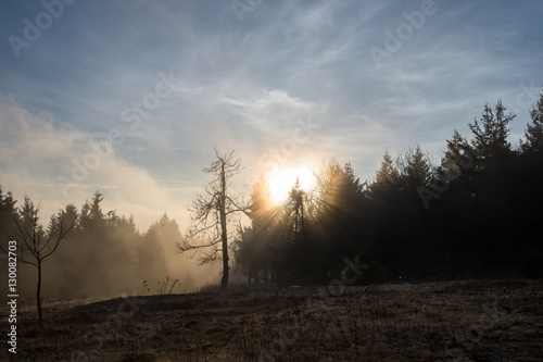 Sonnenuntergang in Deutschland