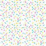 Seamless pattern with donut glaze on a white background
