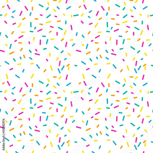 Seamless pattern with donut glaze on a white background
