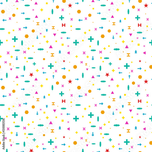 Seamless pattern with geometric figures