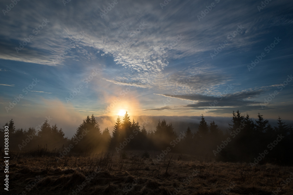 Sonnenuntergang in Deutschland Sonnenuntergang in Deutschland