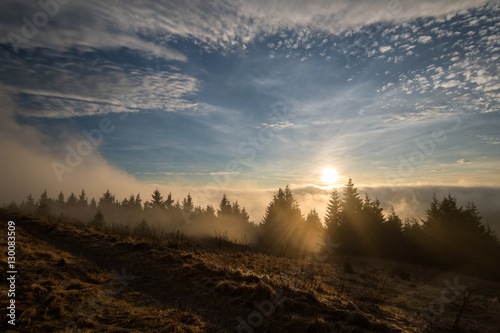 Sonnenuntergang in Deutschland