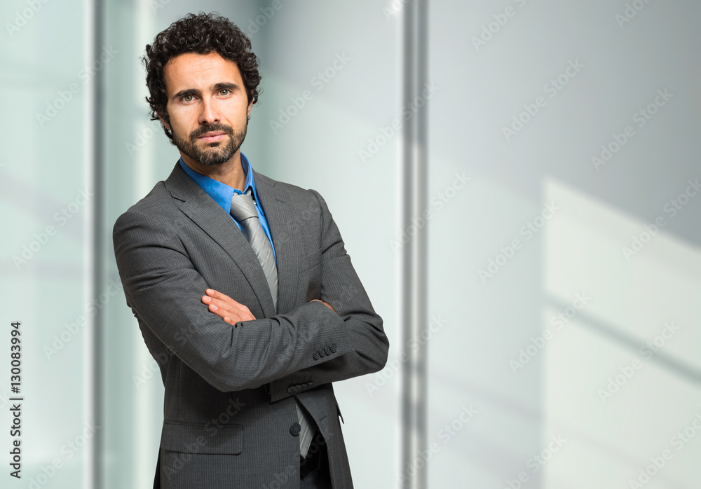 Handsome manager in his office Handsome manager in his office
