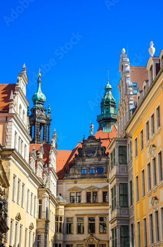 Architecture of old Dresden, Saxony, Germany