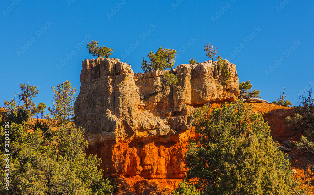 Appealing rock formation. Hoodoos in Bryce Canyon National Park.