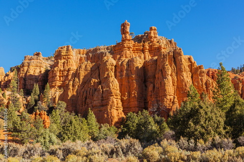 Fascinating rock formation. Hoodoos in Bryce Canyon National Par