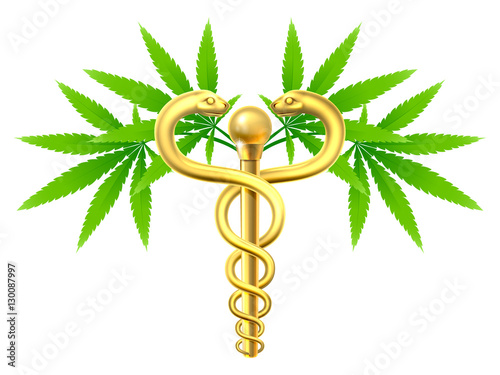 Cannabis Medical Marijuana Caduceus