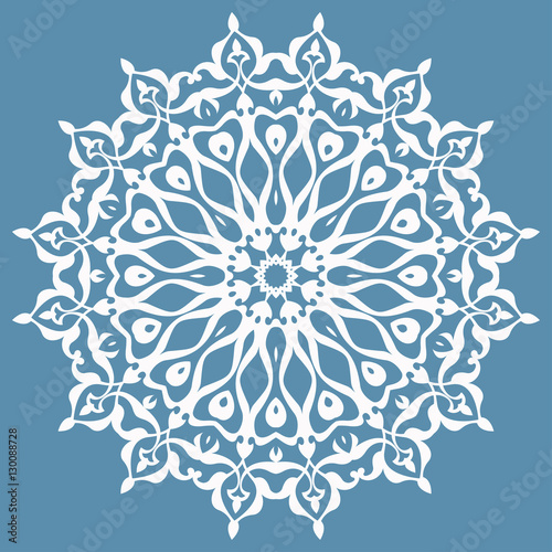 Oriental pattern with arabesques and floral elements, classic or