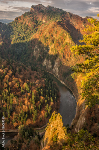 Dunajec gorge in Pieniny mountains, Poland