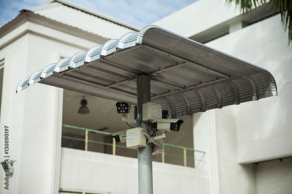 Closed Circuit Televisions (CCTV) with cover shield Closed Circuit Televisions (CCTV) with cover shield