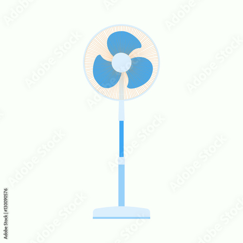 Flat air fan icon. Ventilator graphic equipment. Vector eps 10