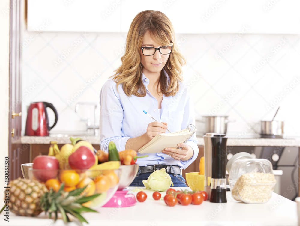 Woman cooking in the kitchen