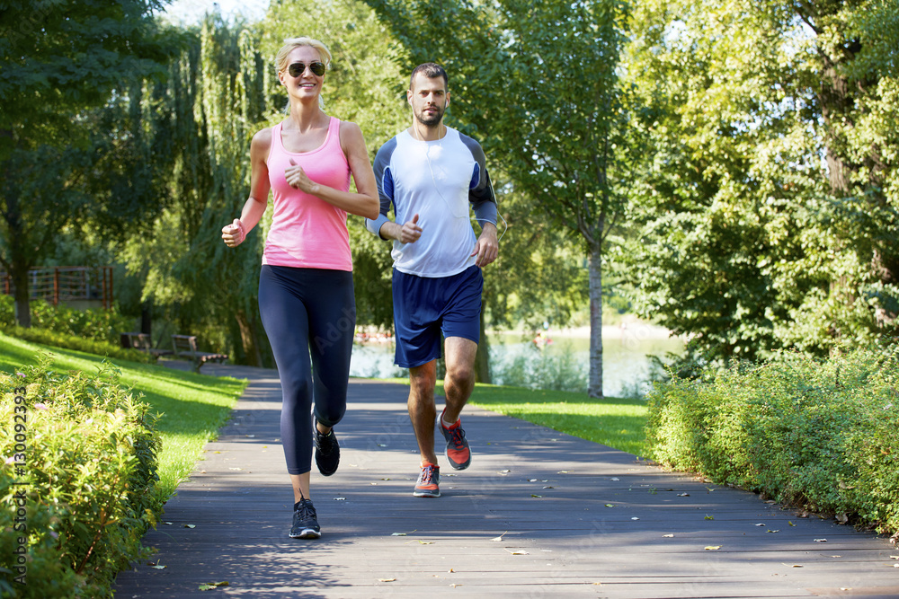 Running is part of their daily routine Running is part of their daily routine