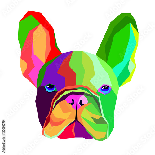 dog vector breed cute animal bulldog french