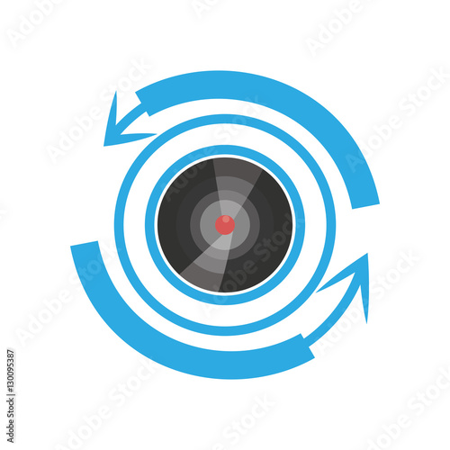 vr camera view 360 degree technologies vector illustration eps 10