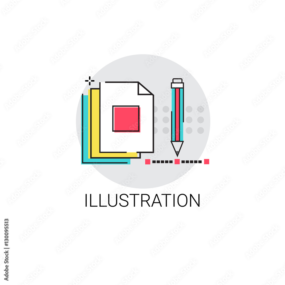 Illustration Creative Process Digital Design Vector Illustration