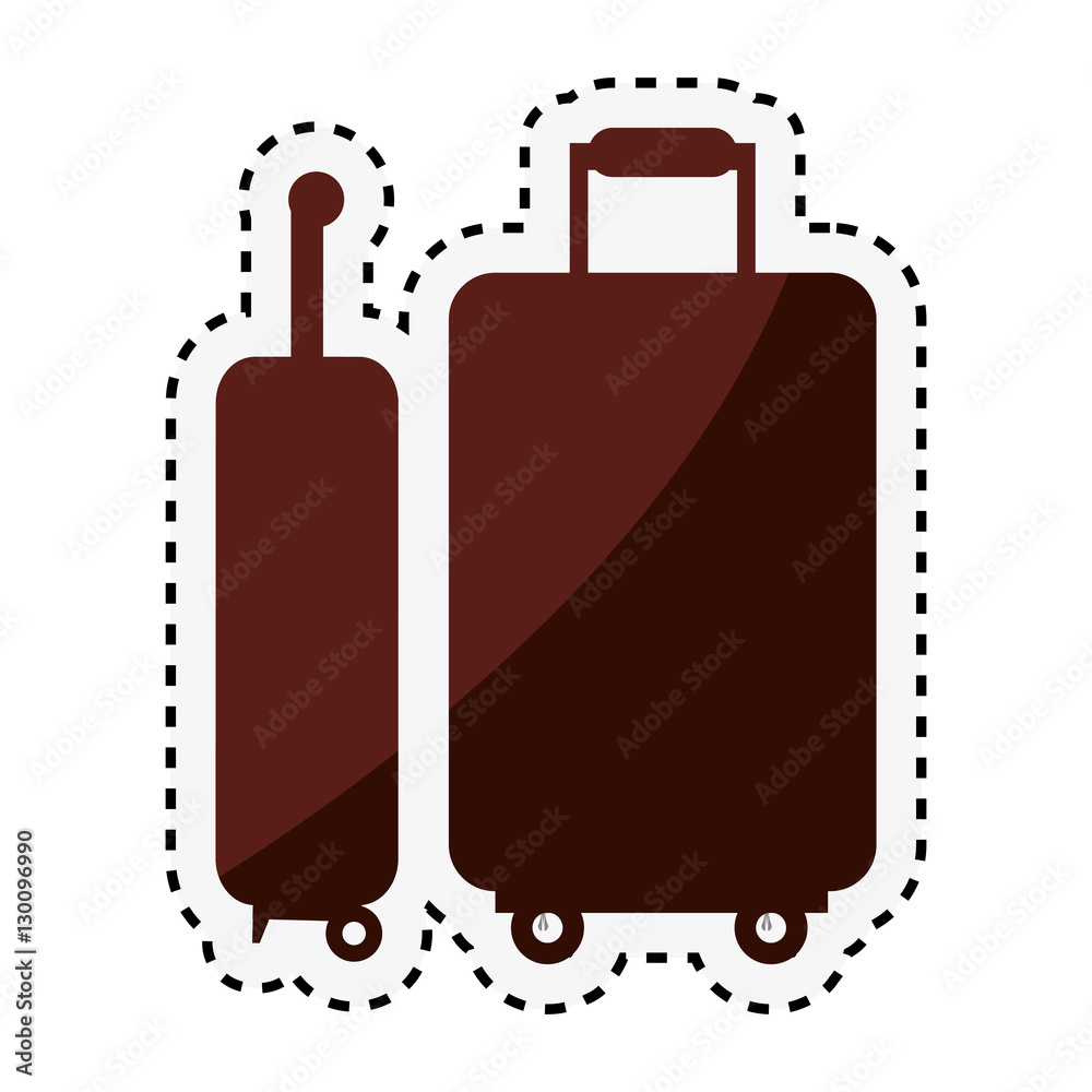 suitcase travel isolated icon vector illustration design suitcase travel isolated icon vector illustration design