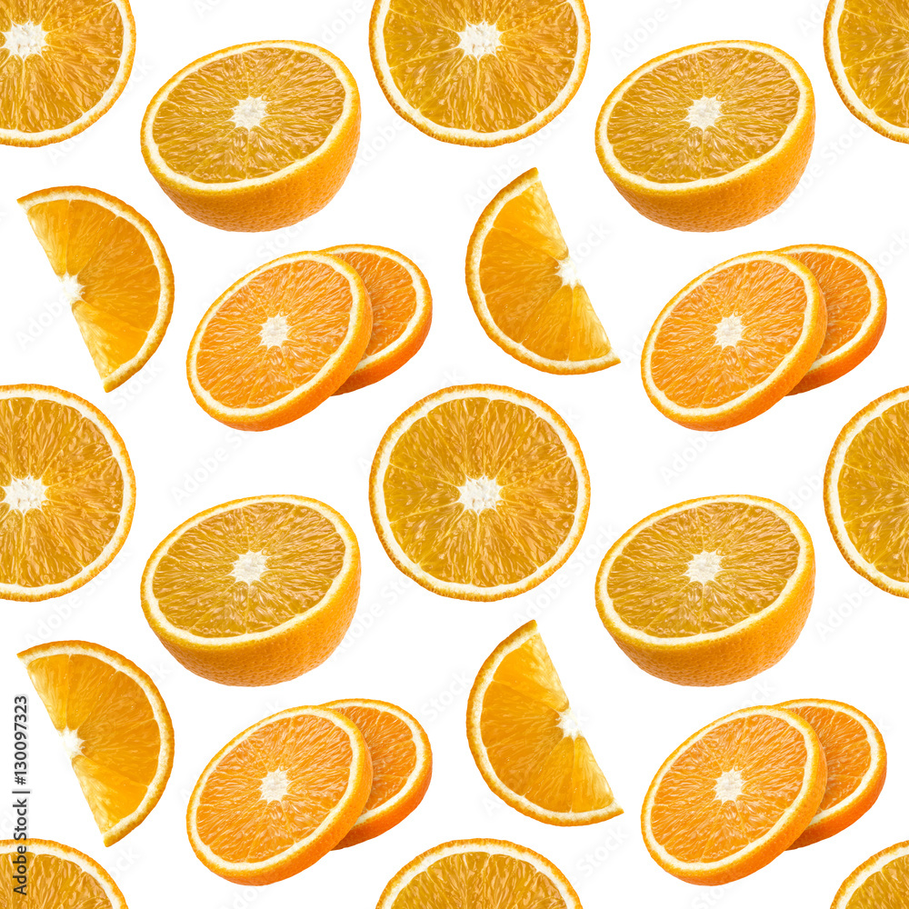Seamless pattern of oranges fruit Seamless pattern of oranges fruit