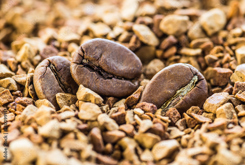 Closeup of coffee beans Closeup of coffee beans