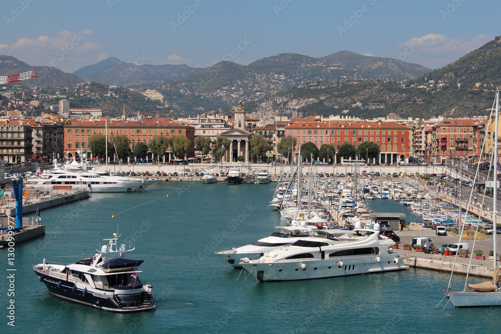 View of the Port De Nice.