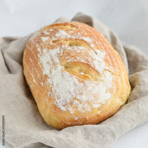 Wallpaper Mural fresh baked homemade sourdough bread with scored top Torontodigital.ca