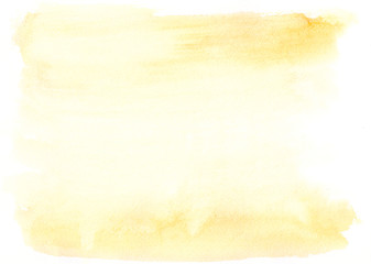 Yellow watercolor horizontal