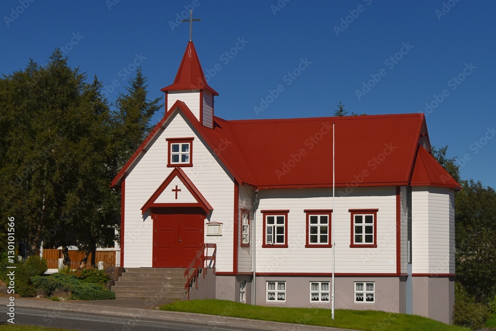 Kleine Kirche in Akureyri (Island) Kleine Kirche in Akureyri (Island)