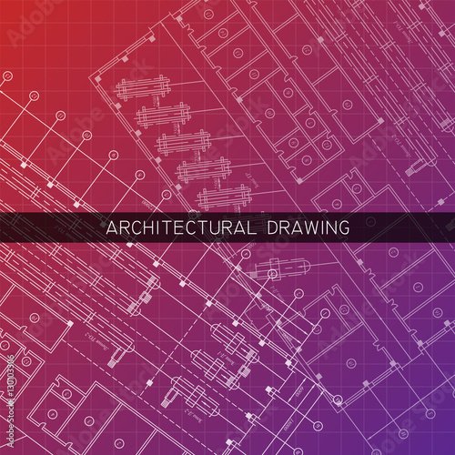Architectural drawing. Architectural plan in vector.