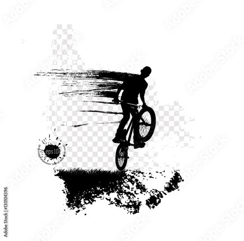 Bmx rider. Sport vector